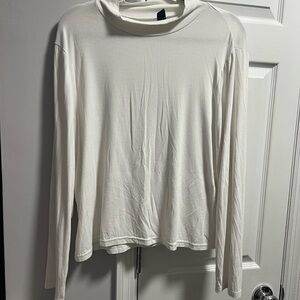 SHEIN Classic White Turtleneck Top
